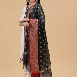BANJARA INDIA Woven Design Dupatta with Zari image 2
