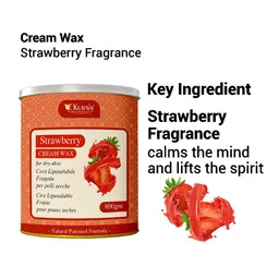 KURAIY Strawberry Cream Wax For Dry Skin Smooth Hair Removal - 800g image 2
