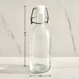 Home Centre Transparent Set of 4 Glass Solid Water Bottle image 3