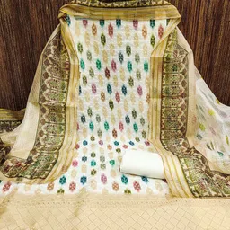 MANVAA Printed Unstitched Dress Material image 4