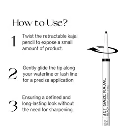 Nourish Mantra Set Of 2 Jet Gaze Urban Rani Kajal 0.35g Each - Black image 2