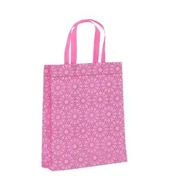 Kuber Industries Set Of 50 Floral Printed Shopper Tote Bag image 2