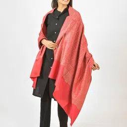 BAISA Woven Design Acrylic & Wool Shawl image 2