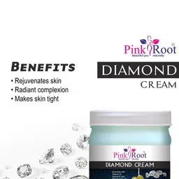 Pink Root Diamond Moisturizing Cream With Vitamin E - 500ml image 4