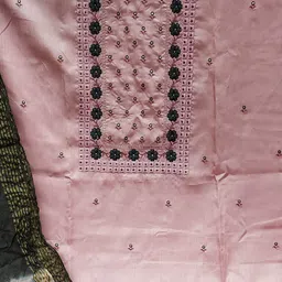 SHADOW & SAINING Ethnic Motifs Embroidered Unstitched Dress Material image 4