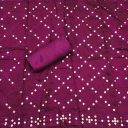 KALINI Ethnic Motifs Embroidered Unstitched Dress Material image 3