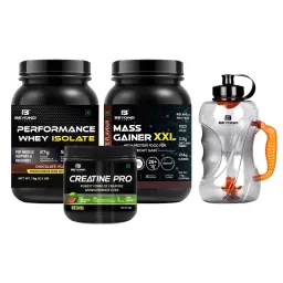 Beyond Fitness Super Pump Combo Pro (100% Performance Whey Isolate Protein 1Kg-Mass Gainer Xxl 1Kg -3000Mg Creatine Pro 156Gm With 1.5Ltr Gallon)-picture-29
