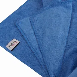 Black gold Premium Blue 400 GSM Microfiber Quick Dry Bath Towel image 4