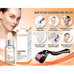 Leeposh 10% Vitamin C & Hyaluronic Brightening Serum - 10 ml image 2