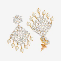 Kushal's Fashion Jewellery Gold-Plated Cubic Zirconia Studded Jewellery Set image 2