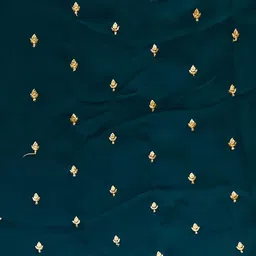 SHADOW & SAINING Embroidered Silk Georgette Unstitched Dress Material image 5