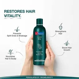Dr. Batras Set Of 3 Hair Oil With Jojoba & Brahmi Oil To Nourishes Scalp - 200 ml Each image 4