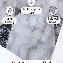 Kuber Industries Grey Self Adhesive Wallpaper image 3