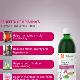 Krishna's Herbal & Ayurveda Natural Thyro Balance Juice For Natural Thyroid Care - 1L image 5