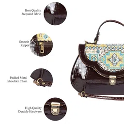 RUDHIRA Leather Half Moon Satchel image 5