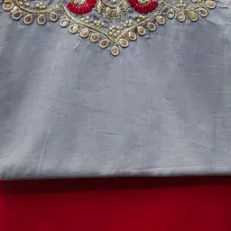 KALINI Embroidered Unstitched Dress Material image 2