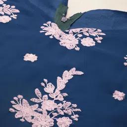 MANVAA Floral Embroidered Unstitched Dress Material image 4