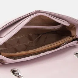 Lino Perros Structured Sling Bag with Quilted Detail image 4