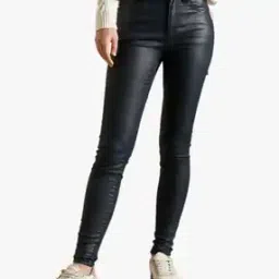 HIGH RISE Women's Skinny Blue Jeans-image-17
