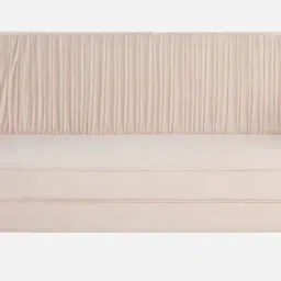 casacraft from pepperfry Larenzo Velvet 3 Seater Sofa In Beige Color image 4