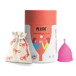 Plush 100% Reusable Menstrual Cup With Medical Grade Silicone Large - Pink-image-33