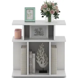 a globia creations Rolex End Table In Frosty White Finish image 5