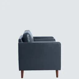 timberly Bruch Leatherette Arm Chair In Blue Colour image 5