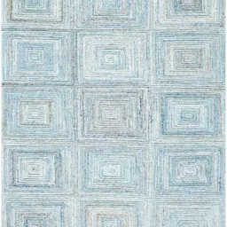 surya living Blue Abstract Pet Yarn 8 x 10 Feet Hand tufted Carpet image 2