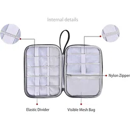 HOUSE OF QUIRK Electronic Travel Accessories Organizer image 4