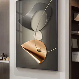 THE HANDMADE FLAIR Black & Beige Canvas Paintings Wall Art-image-61