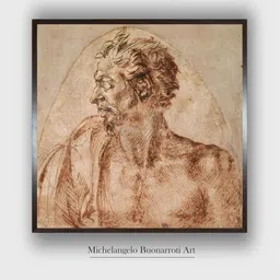 The Art House Brown & Beige Study of Head and Shoulders Wooden Canvas Paintings Wall Art-image-8