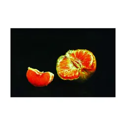 Inephos Orange Colored & White Orange Fruit Printed Canvas Other Wall Paintings image 1
