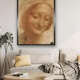 The Art House Beige & Brown Saint Anne Painting Wall Art-picture-17