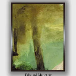 The Art House Black & Green Dejeuner Sur L'Herbe Wooden Framed Canvas Painting Wall Art-picture-36