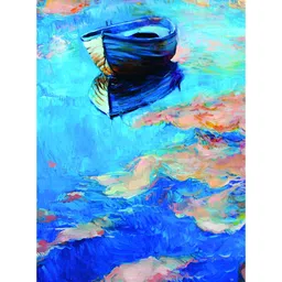 Inephos Blue & Pink Abstract Canvas Painting Unframed Wall Art-picture-18