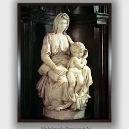 The Art House Black & White Madonna and Child Wooden Framed Painting Wall Art-picture-16