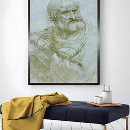 The Art House Grey Half-Length Figure Of An Apostle By Leonardo Da Vinci Painting Wall Art-image-92