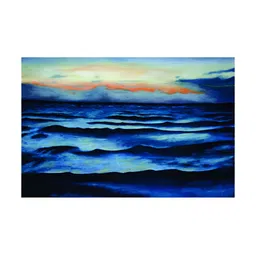 Inephos Blue & White Ocean Waves Nature Canvas Painting Wall Arts-picture-29