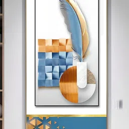 THE HANDMADE FLAIR 1 Piece Wood Abstract Wall Art-picture-37