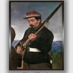 The Art House Black Officer Holding his Rifle Wooden Framed Painting Wall Art-picture-29