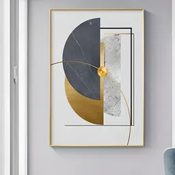 THE HANDMADE FLAIR White & Grey Wood Modern Abstract Painting Wall Art-image-63