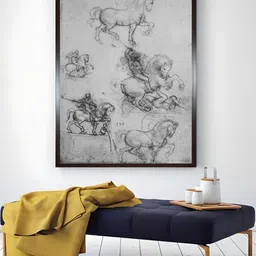 The Art House White & Black Trivulzio Monument Painting Wall Art-picture-27