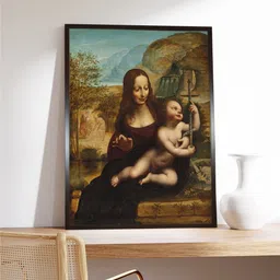 The Art House Brown & Green The Madonna of the YarnWinder Painting Wall Art-image-36