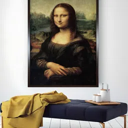 The Art House Brown & Beige Mona Lisa Painting Wall Art-image-12