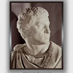 The Art House Grey & Cream-Coloured Brutus Wooden Framed Painting Wall Art-picture-10