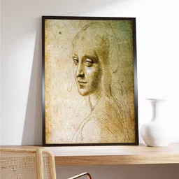 The Art House Beige Abstract Wooden Painting Wall Art With Frame-picture-39
