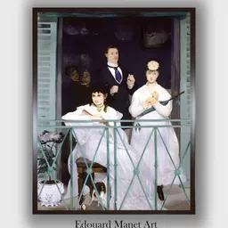 The Art House Black & White The Balcony Wooden Framed Painting Wall Art-image-88