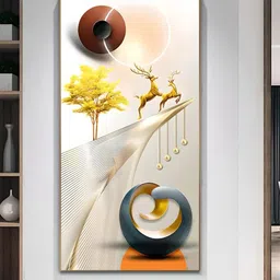 THE HANDMADE FLAIR White & Yellow Wooden Wall Art-picture-24
