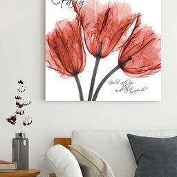 Art Street White Floral Printed Painting Canvas Wall Art-picture-12