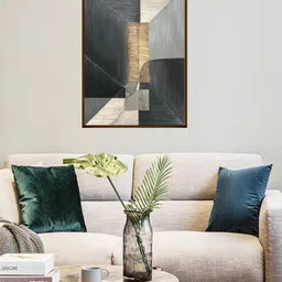 The Art House Grey & Brown Abstract Painting Wall Art-image-98